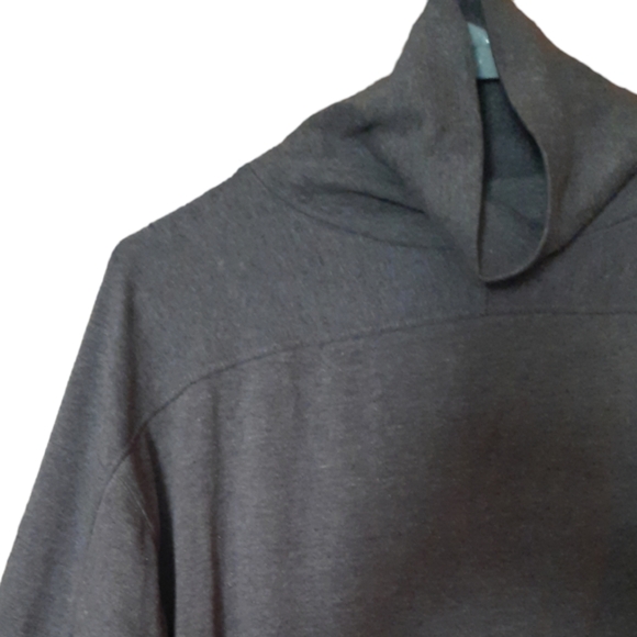 Casual Corner Mock Turtleneck Top Shirt Womens Size Large Long Sleeve Gray - Picture 4 of 8